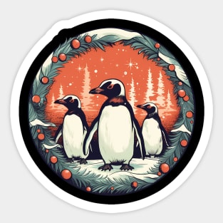 Penguin in Ornmament, Love Penguins Sticker